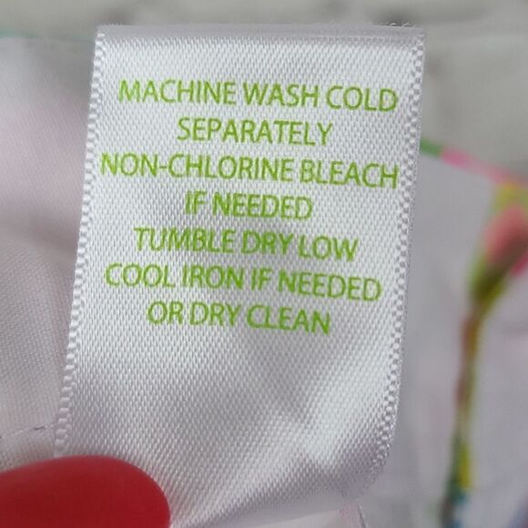 Lilly Pulitzer Vintage Callahan Shorts Lovers Coral Flat Front Midi Leisure - Picture 10 of 11